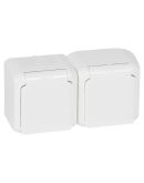 Розетка 2X2К+З Legrand Forix біла