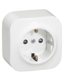 Розетка 2К+З Legrand Forix белая