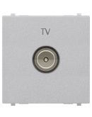 TV розетка ABB Zenit N2250.7 PL 2М (серебро)