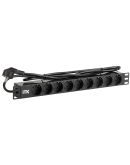 Серверный PDU-блок ITK PH22-9D1 на 9 мест 1U (шнур 2м)