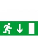 Самоклеющаяся табличка «Exit Down»