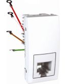 Розетка телефонна RJ-11, 4 конт. біла Schneider Electric