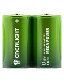 Батарейка щелочная Enerlight Mega Power D (вакуум
 2шт)