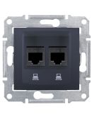 Компьютерная розетка Schneider Electric Sedna SDN4400170 (графит)
