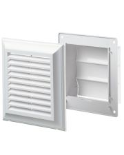 Решетка Blauberg Decor 140х140Gs белая