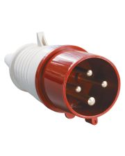 Трехфазная вилка IEK ССИ-024 (3Р+PЕ) 32А 380V IP44