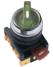 Переключатель IEK BSW10-ANC-2-K06 АNС-22-2 на 2 положения I-O 1з+1р зеленый