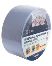 Універсальна армована стрічка Elcor 40206770 UNTPL5025 50мм (25м) сіра