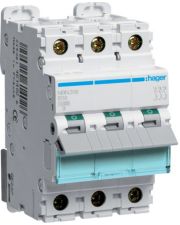 Автоматический выключатель Hager NBN316 3P 10кА B-16A 3M