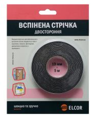 Спінена двостороння стрічка Elcor 40206777 TREVAb195 19мм (5м)