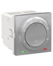 Комнатный термостат Schneider Electric NU350130 со встроенным датчиком 8А (алюминий)