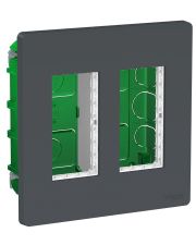 Встановлювальна коробка Schneider Electric NU172454 Unica System+ 2х2 (антрацит)
