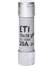 Предохранитель ETI 002625085 CH 10x38 gPV 20A 1000V (30kA)