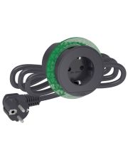 Розетковий блок Schneider Electric INS44001, що вбудовується в стіл, 1х(2К+З) (антрацит)
