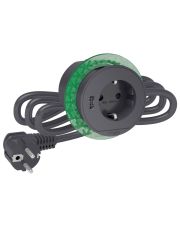 Розетковий блок Schneider Electric INS44005 (2К+З)+USB тип А (антрацит), що вбудовується в стіл.