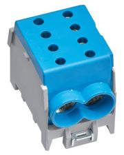 Модульний ввідний клемник Hager KH70B 1P 2x70²/2x50² 160А (синя)