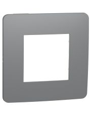 Однопостовая рамка Schneider Electric NU280221 (дымчато-серый/белый)