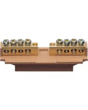 Фазная шина с держателем Hager KM08L 4x16+4x10мм²