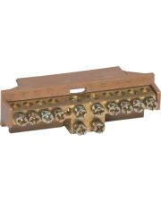 Фазная шина с держателем Hager KM10L 2x16+8x10мм²