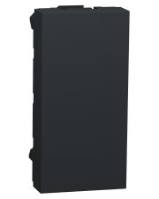 Заглушка Schneider Electric NU986554 для розетки 1М (антрацит)