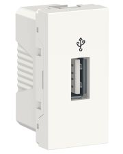 Розетка USB Schneider Electric NU342918 для передачі даних 1М (білий)