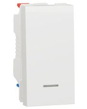 Одноклавишный переключатель Schneider Electric NU310318S с нейтралью 10А 1М (белый)