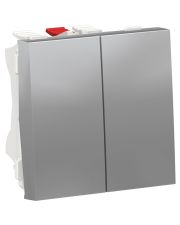 Двухклавишный переключатель Schneider Electric NU321330 (схема 6) 10А 2М (алюминий)