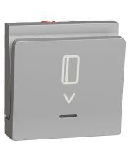 Карточный выключатель Schneider Electric NU328330 с подсветкой 10А 2М (алюминий)