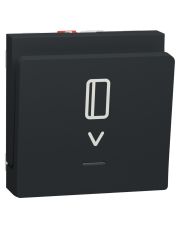 Карточный выключатель Schneider Electric NU328354 с подсветкой 10А 2М (антрацит)