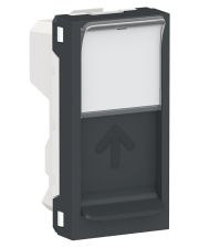 Центральная плата Schneider Electric NU946054 от розетки RJ45 Keystone/Systimax 1М (антрацит)