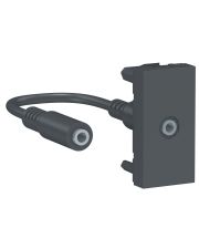 Аудіо розетка Schneider Electric NU343354 Mini jack 1М (антрацит)