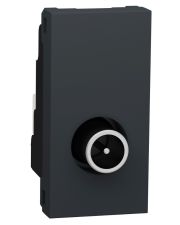 Одинарная TV розетка Schneider Electric NU346154 1М (антрацит)