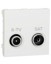 Одинарная розетка Schneider Electric NU345418 R-TV SAT 2М (белая)