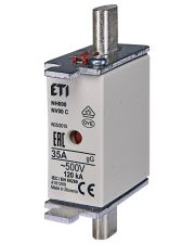 Предохранитель ETI 004181209 NH-000/gG 35A 500V KOMBI