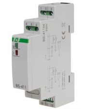 Бистабильное реле F&F BIS-411M-LED 165-265В AC 16А с защитой контактов от больших пусковых токов и с памятью состояния контактов