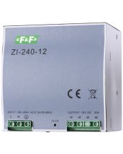 Источник питания F&F ZI-240-12V 180-264В AC 20А OUT 12В DC 240 Вт