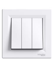 Трехклавишный выключатель Schneider Electric Asfora EPH2100121 (белый)