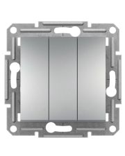 Трехклавишный выключатель Schneider Electric Asfora EPH2100161 (алюминий)