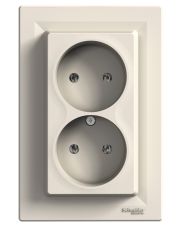 Двойная розетка Schneider Electric Asfora EPH9700123