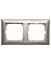 Двухместная рамка ABB Basic 55 2CKA001725A1502 2512-93-507 (шампань)