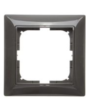 Одноместная рамка ABB Basic 55 2CKA001725A1506 2511-95-507 (черный шато)