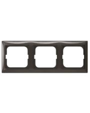 Трехместная рамка ABB Basic 55 2CKA001725A1508 2513-95-507 (черный шато)