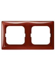 Двухместная рамка ABB Basic 55 2CKA001725A1517 2512-97-507 (красный фойер)