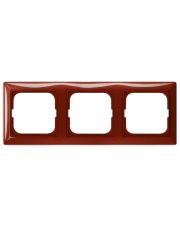 Трехместная рамка ABB Basic 55 2CKA001725A1518 2513-97-507 (красный фойер)