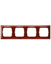 Чотиримісна рамка ABB Basic 55 2CKA001725A1519 2514-97-507 (червоний фойєр)