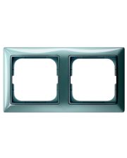 Двухместная рамка ABB Basic 55 2CKA001725A1522 2512-98-507 (синий бистро)