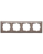 Чотиримісна рамка ABB Basic 55 2CKA001725A1534 2514-91-507 (сірий ентрі)