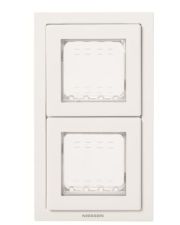 Двухместная рамка ABB Zenit 2CLA327200N1101 N3272 BL IP55 (белый)