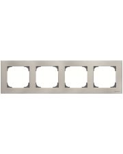 Четырехместная рамка ABB Sky 2CLA857400A1401 8574 AI (сталь)