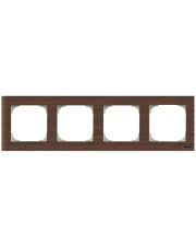 Четырехместная рамка ABB Sky 2CLA857400A2101 8574 WN (венге)